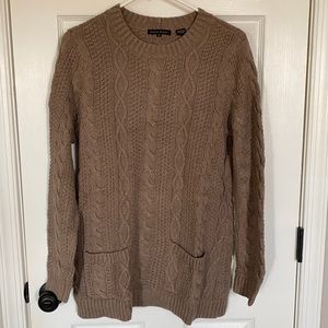 Jeanne Pierre Cable Knit Tunic Sweater
